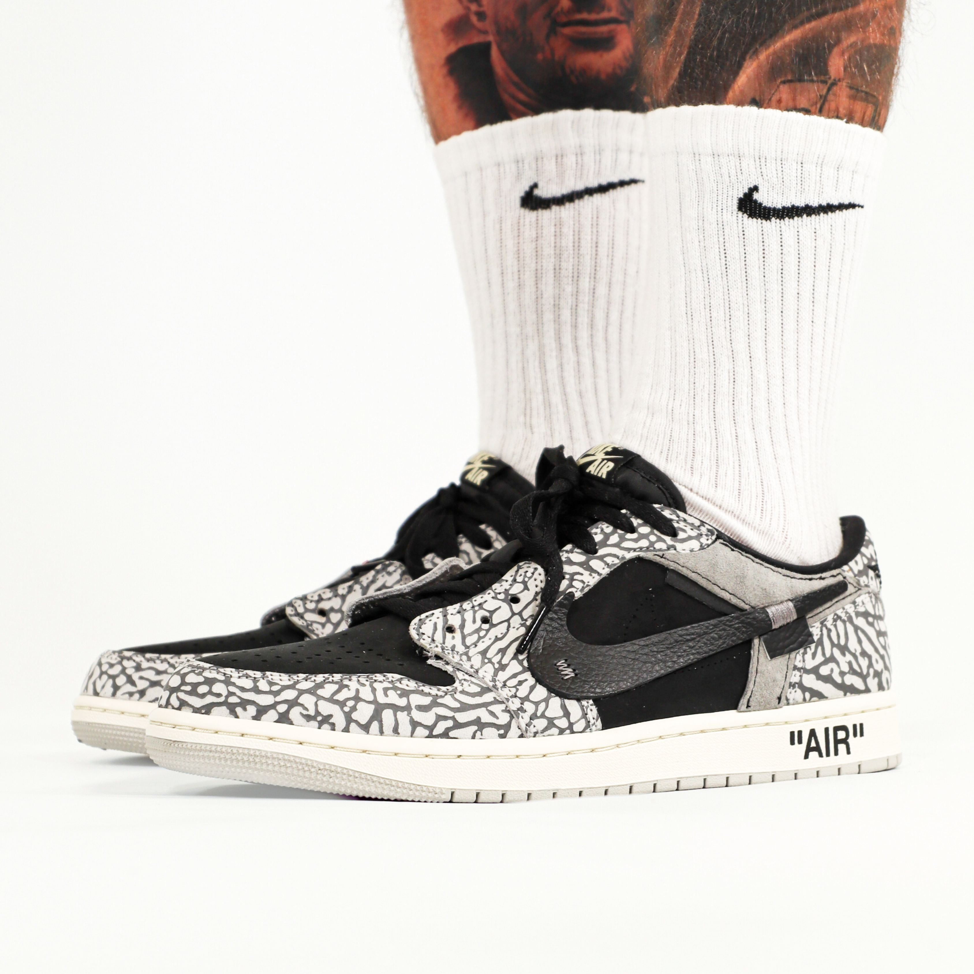 Nike Jordan 1 Cement V1 OW PlatinumShoeCare