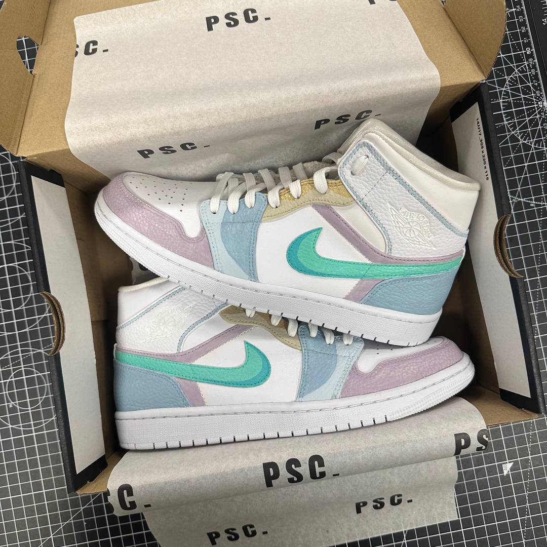 Nike Jordan 1 Mid Pastel - UK 7 / US 8