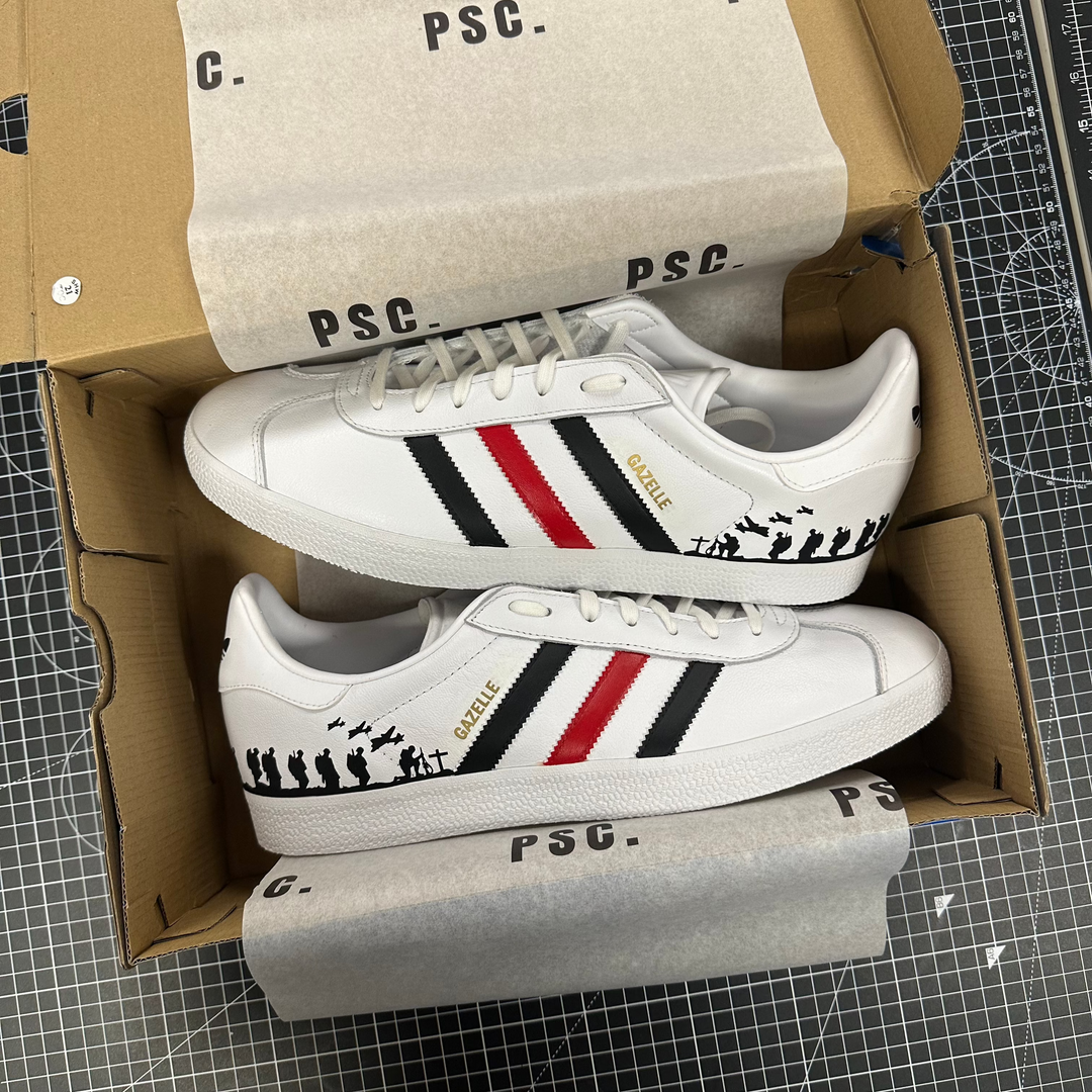 Adidas Gazelle Lest We Forget - UK 11.5 / US 12.5