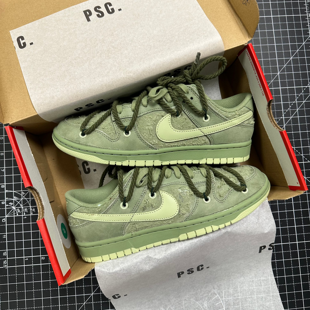Nike Dunk PRM Destroyed (Green) - UK 7.5 / US 8.5