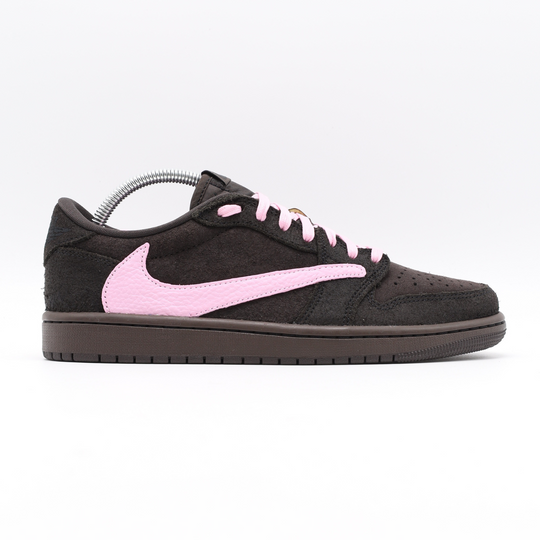 Nike Jordan 1 Retro Low OG x Travis Scott Velvet Brown - Pink Touch