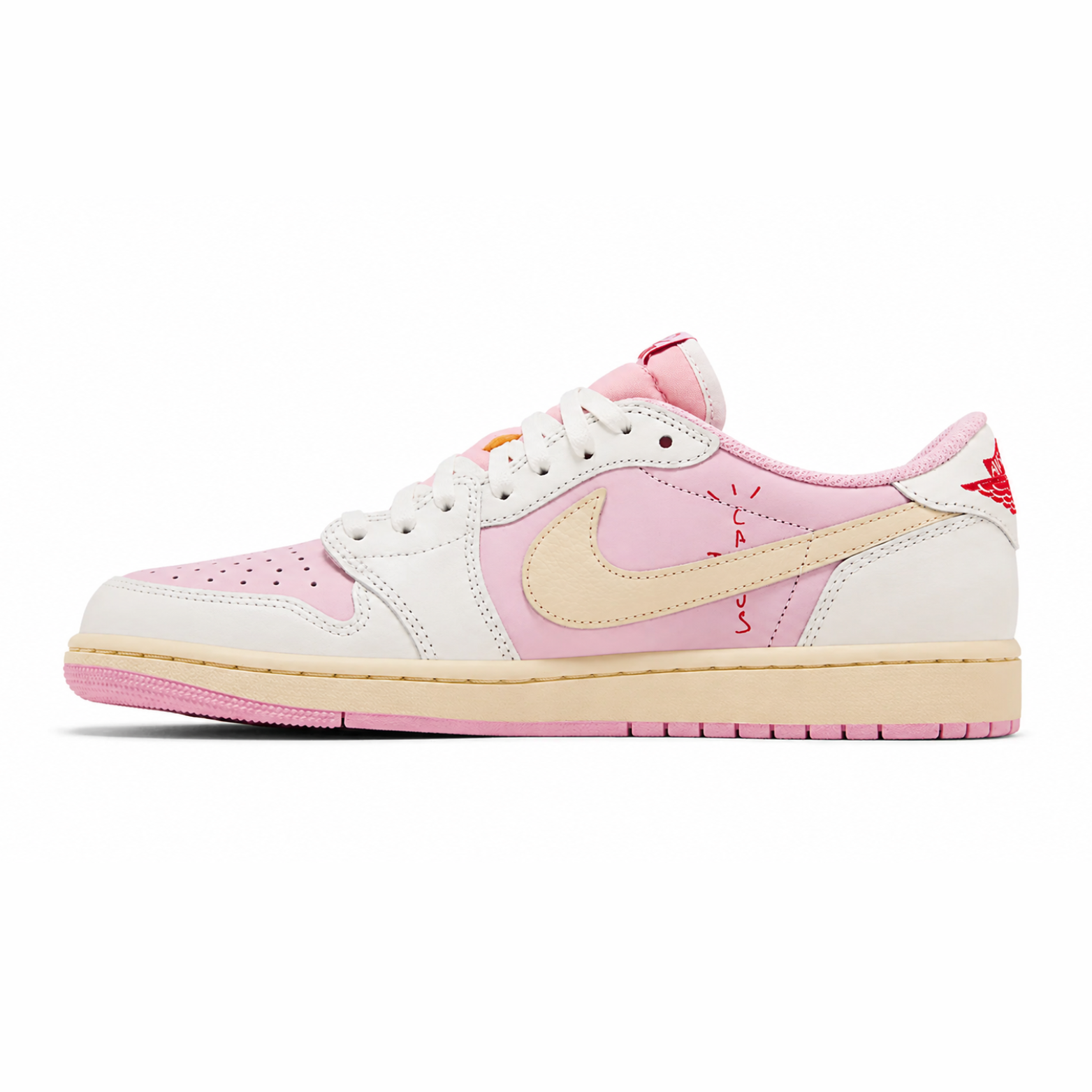Travis Scott x Air Jordan 1 Retro Low OG 'Sail Tropical Pink' - REIMAGINED V2