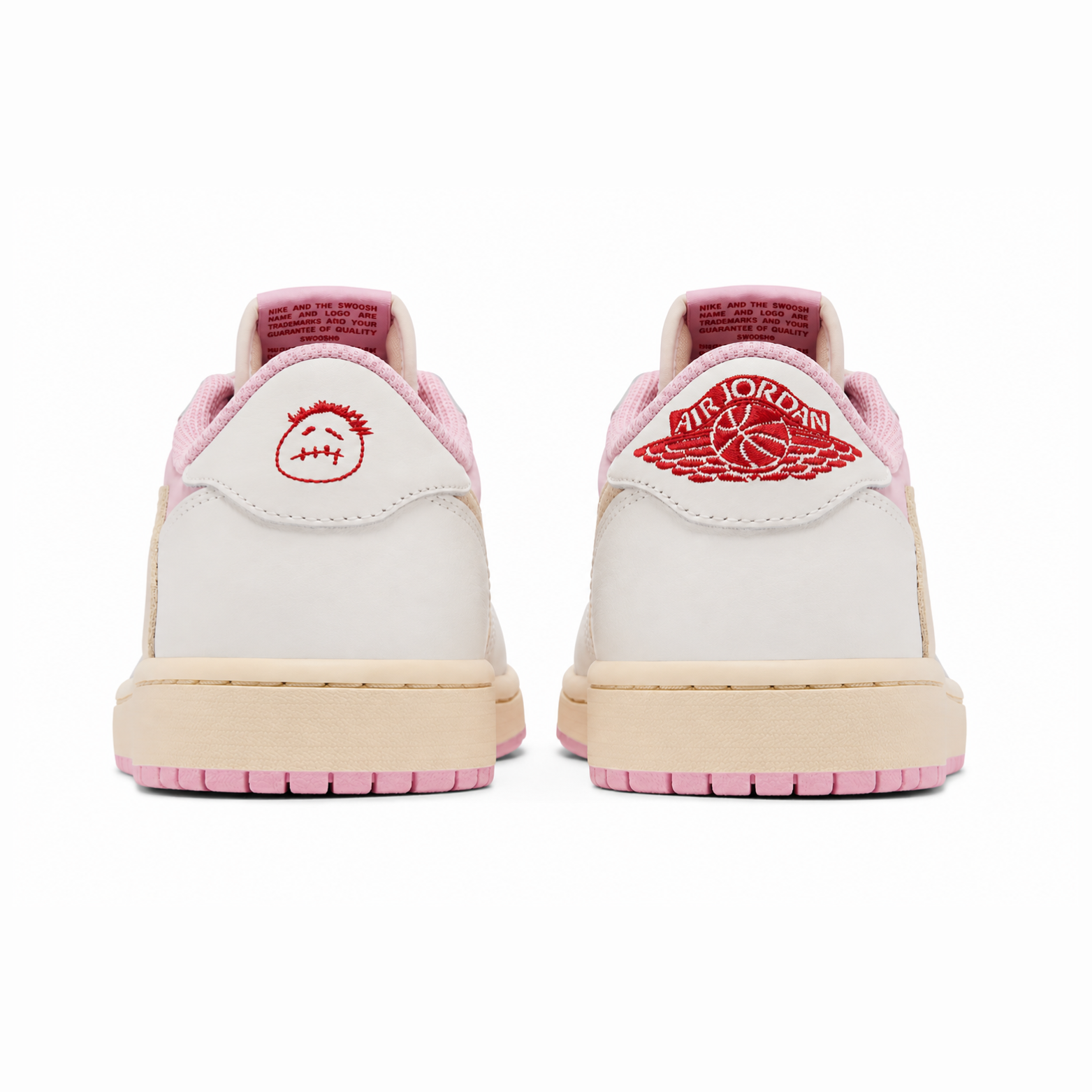 Travis Scott x Air Jordan 1 Retro Low OG 'Sail Tropical Pink' - REIMAGINED V2