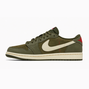 Travis Scott x Air Jordan 1 Retro Low OG SP 'Medium Olive' - REIMAGINED V1
