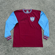Signed 1964 FA Cup Final West Ham Shirt - Geoff Hurst