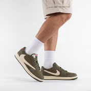 Travis Scott x Air Jordan 1 Retro Low OG SP 'Medium Olive' - REIMAGINED V1