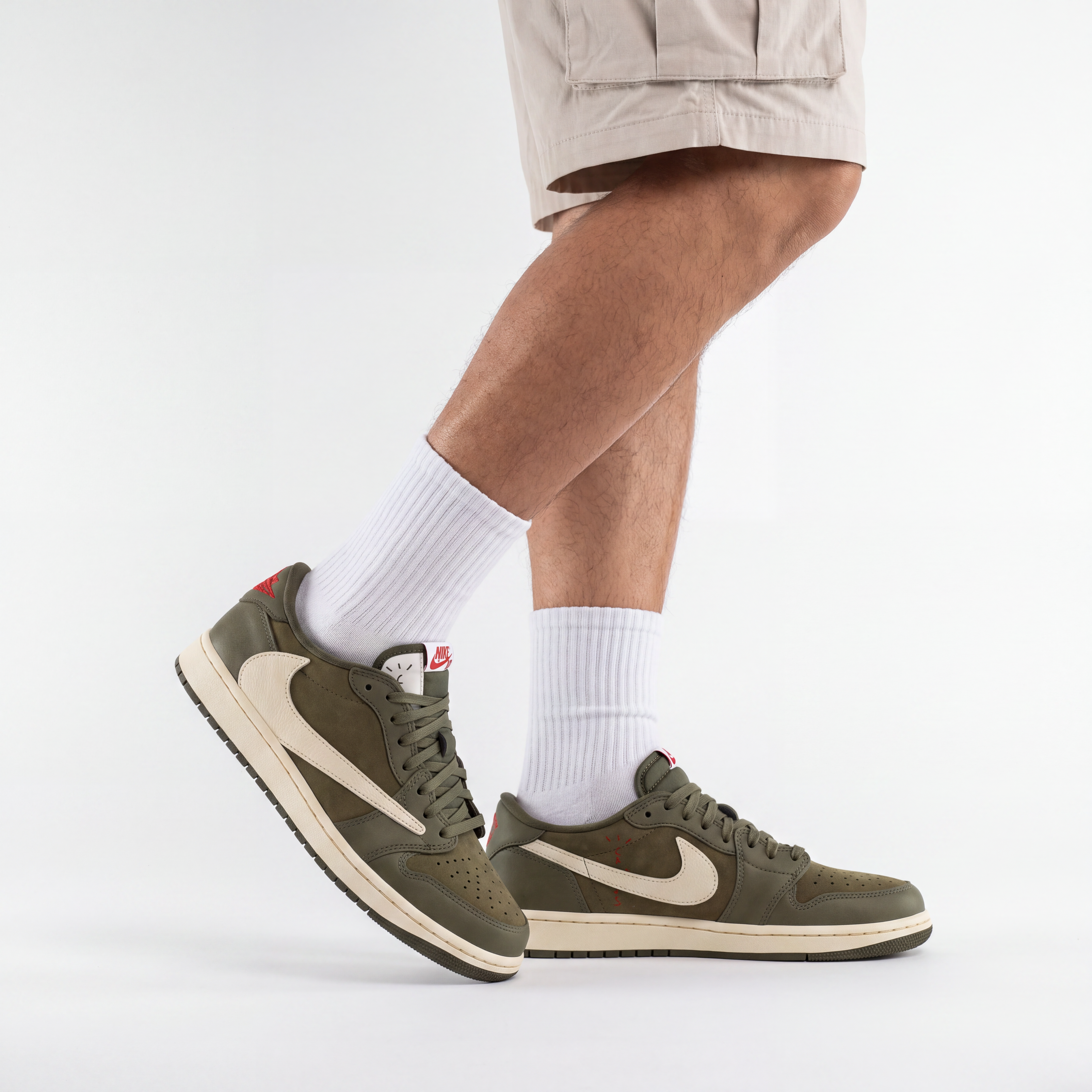 Travis Scott x Air Jordan 1 Retro Low OG SP 'Medium Olive' - REIMAGINED V1