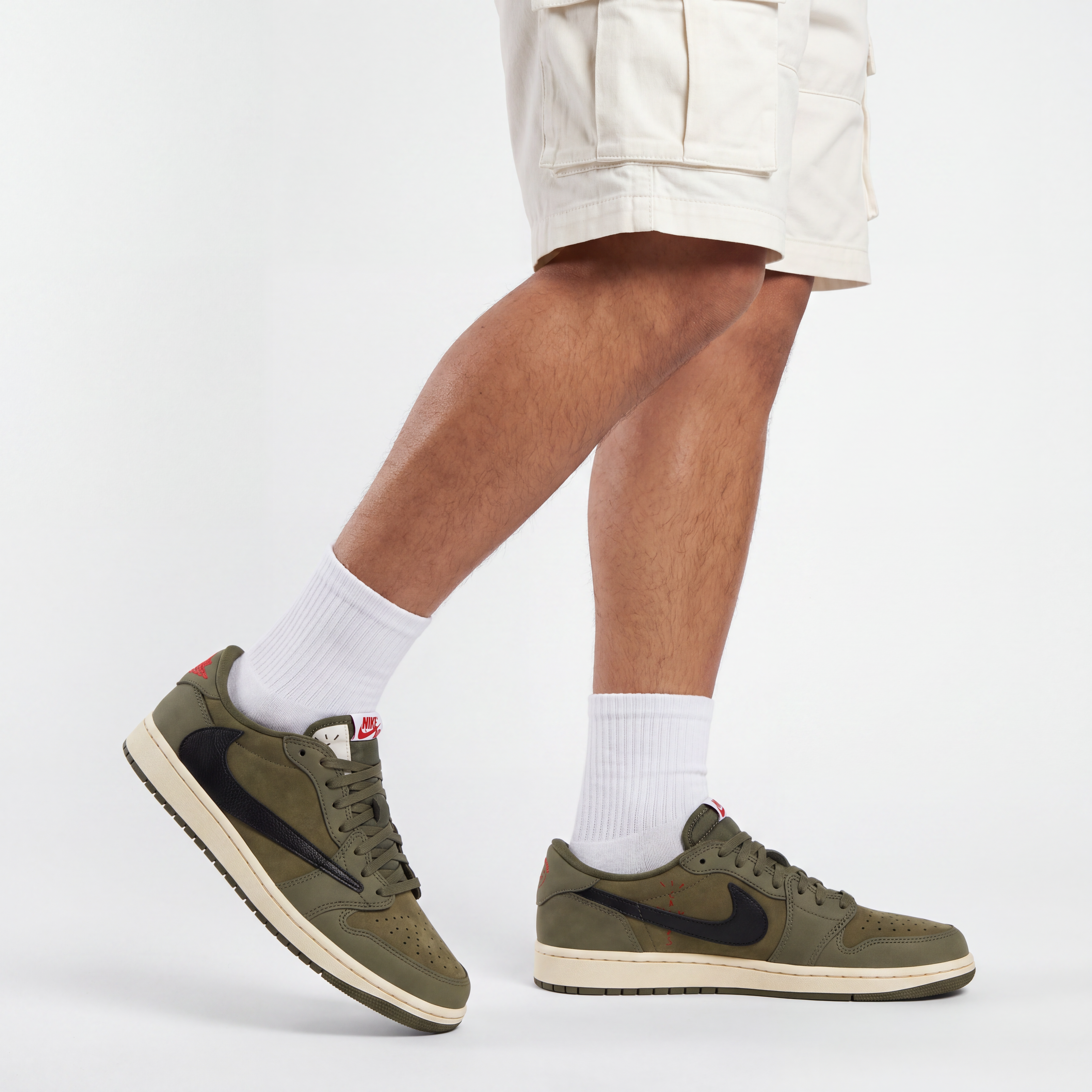 Travis Scott x Air Jordan 1 Retro Low OG SP 'Medium Olive' - REIMAGINED V3