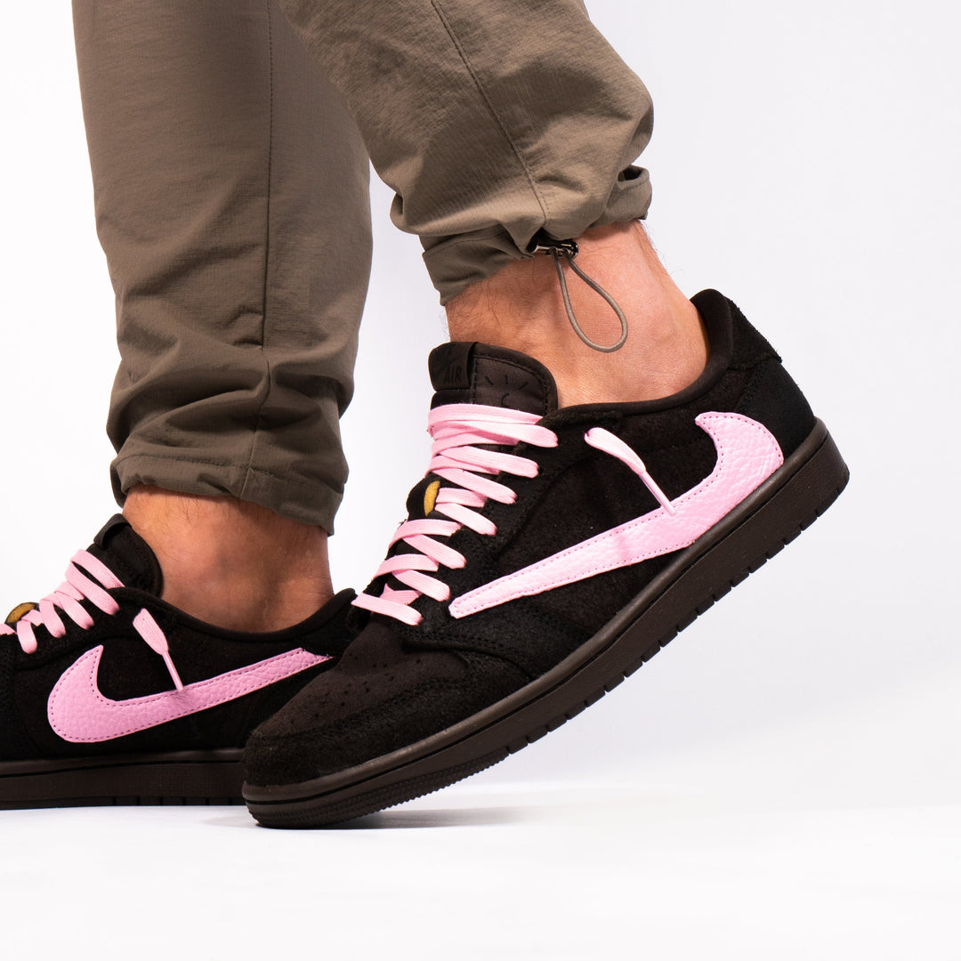 Nike Jordan 1 Retro Low OG x Travis Scott Velvet Brown - Pink Touch