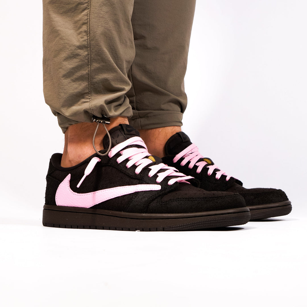 Nike Jordan 1 Retro Low OG x Travis Scott Velvet Brown - Pink Touch