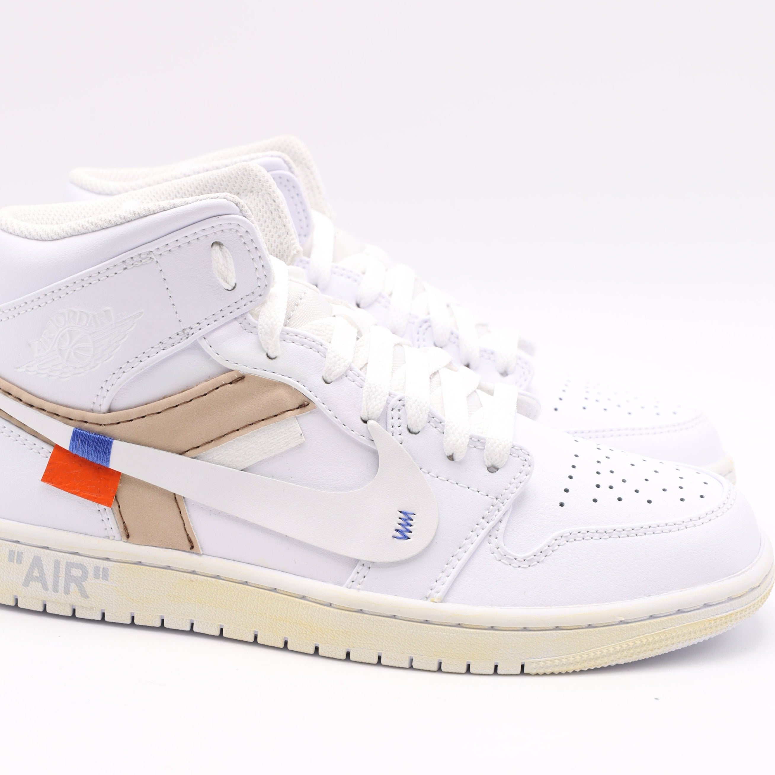 Nike Jordan 1 Mid - OW White – PlatinumShoeCare