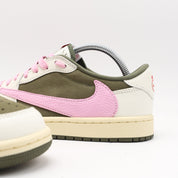 Nike Jordan 1 Retro Low OG x Travis Scott Medium Olive - Pink Touch