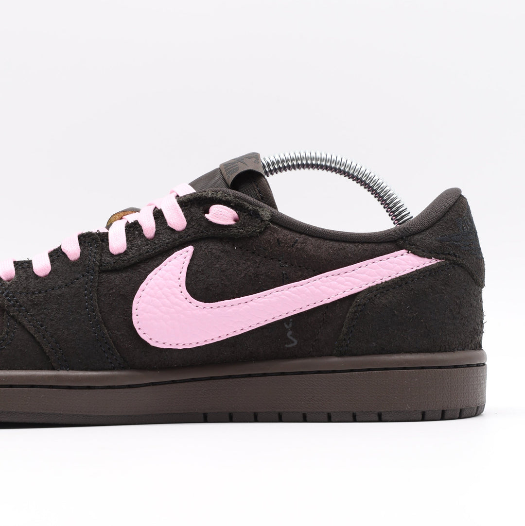 Nike Jordan 1 Retro Low OG x Travis Scott Velvet Brown - Pink Touch