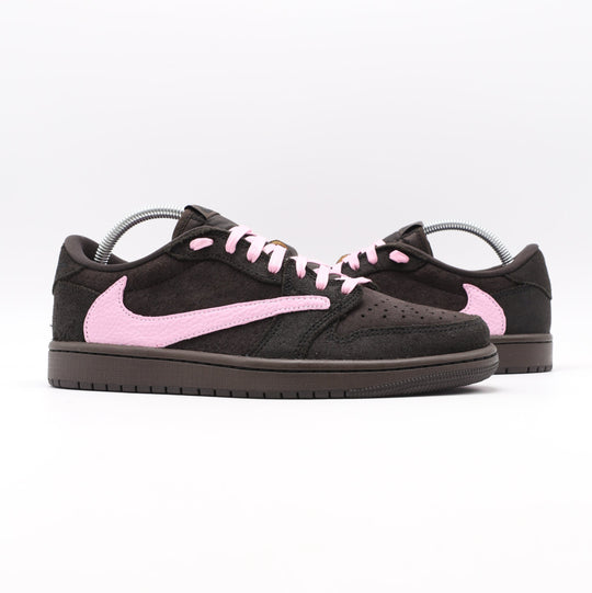 Nike Jordan 1 Retro Low OG x Travis Scott Velvet Brown - Pink Touch