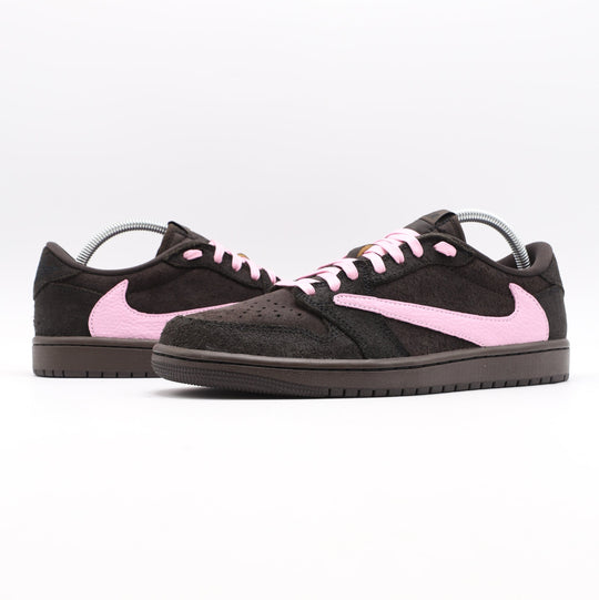 Nike Jordan 1 Retro Low OG x Travis Scott Velvet Brown - Pink Touch