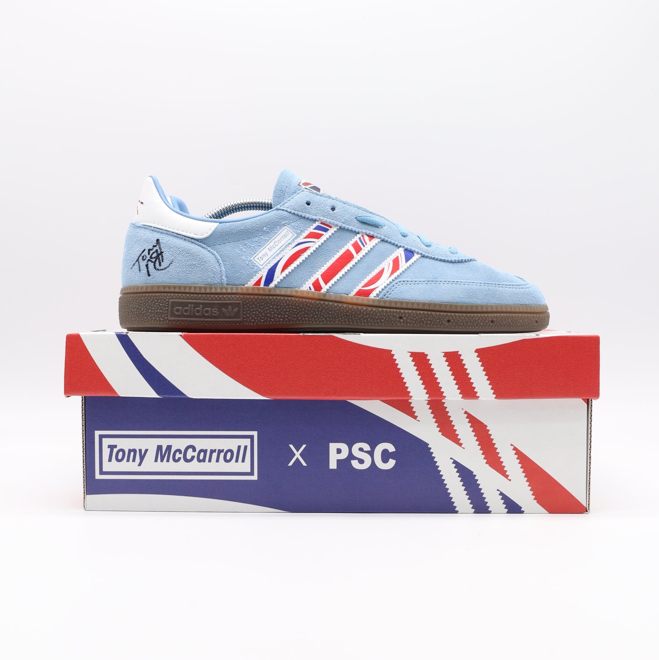 Adidas Spezial Light Blue - Tony McCarroll (SIGNED DRUMSTICKS)