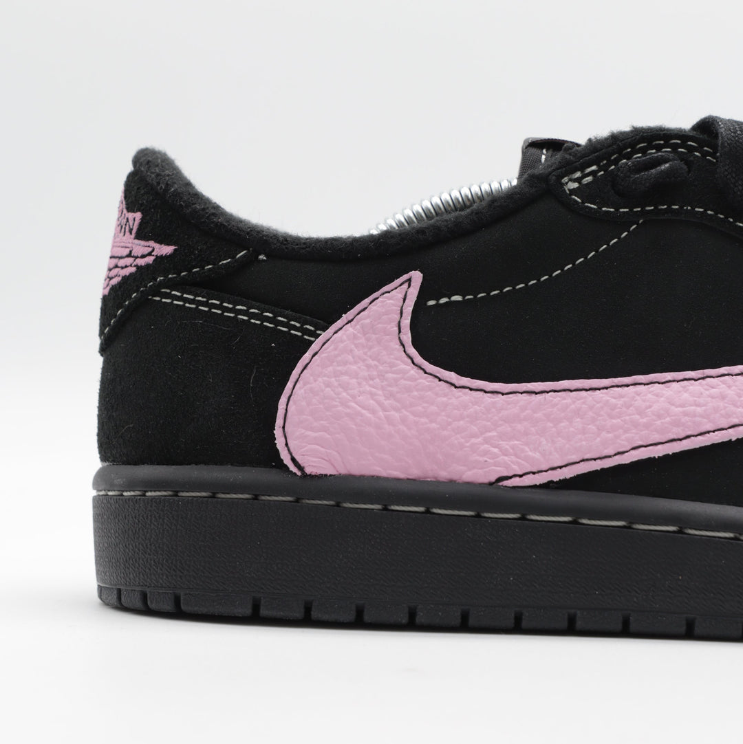 Nike Jordan 1 Retro Low OG x Travis Scott Black Phantom - Pink Touch