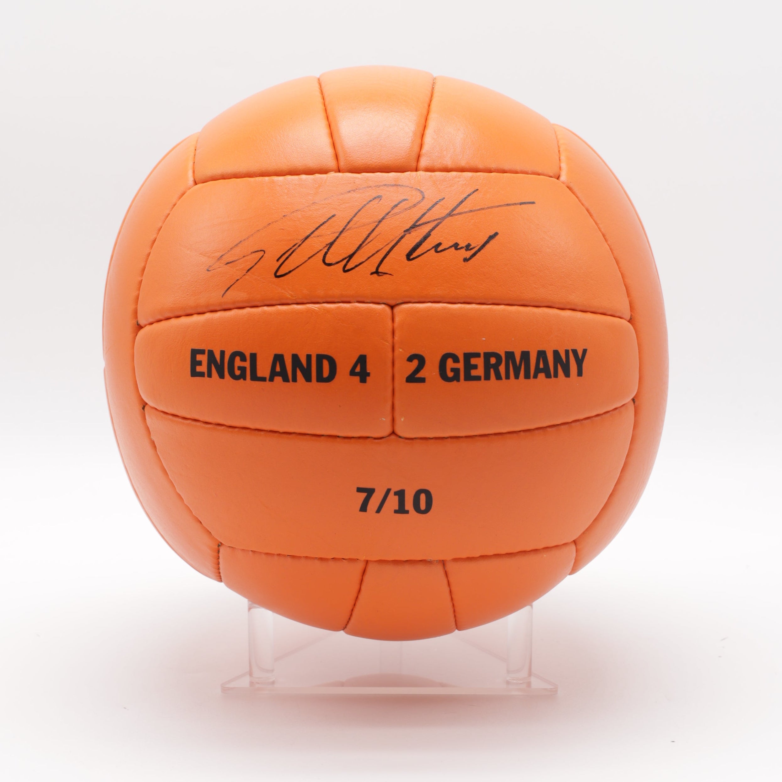 Signed 1966 World Cup Replica Football - Geoff Hurst