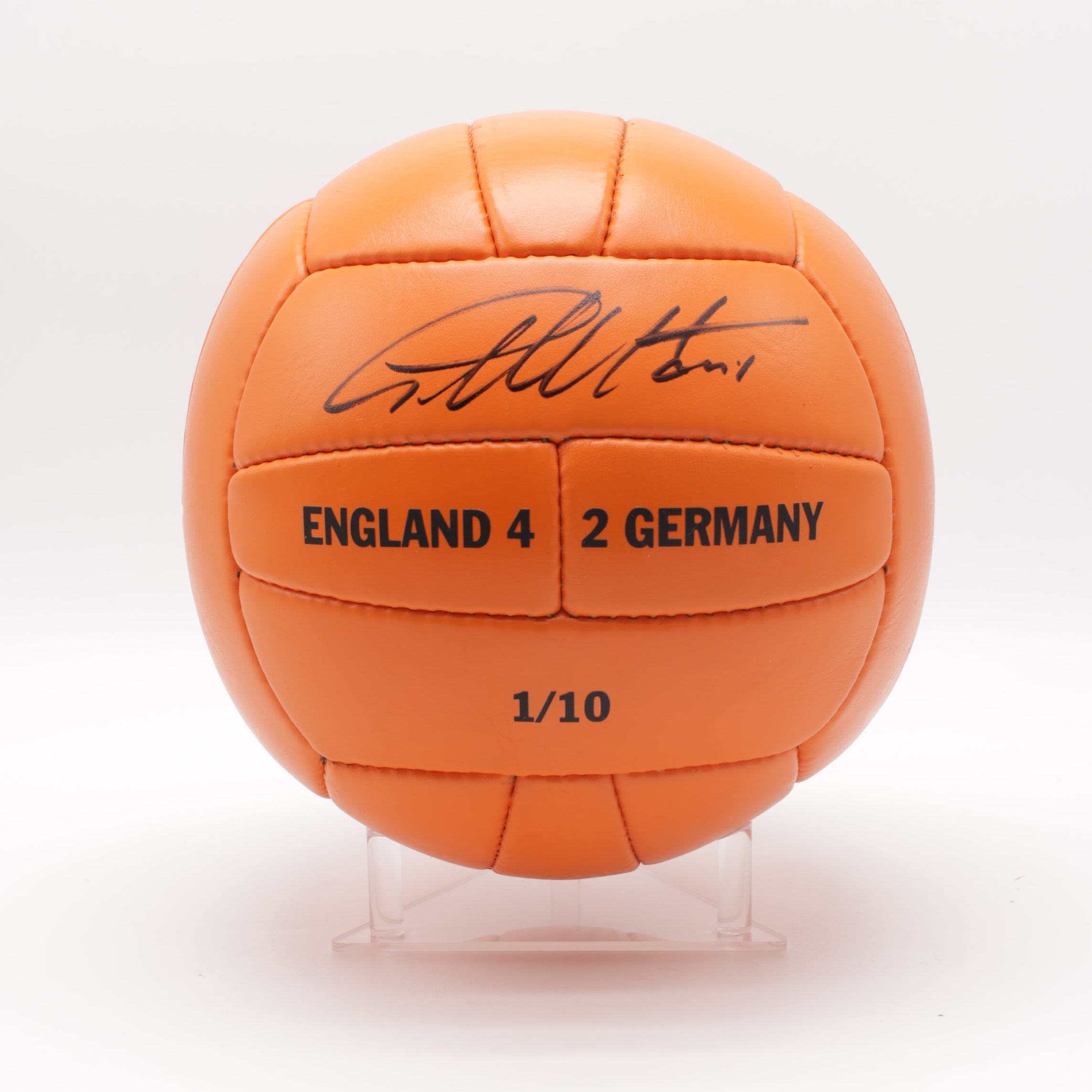 Signed 1966 World Cup Replica Football - Geoff Hurst