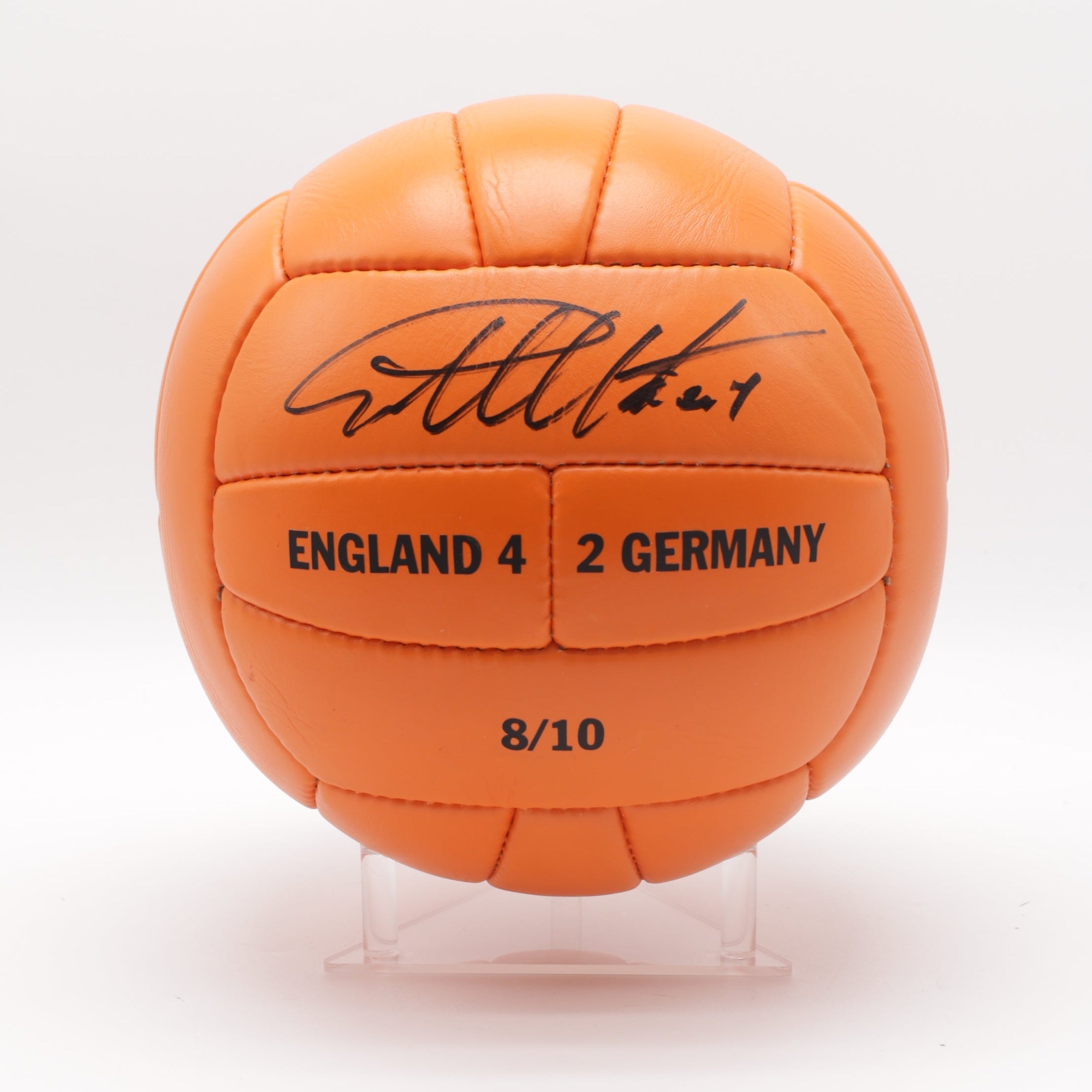 Signed 1966 World Cup Replica Football - Geoff Hurst