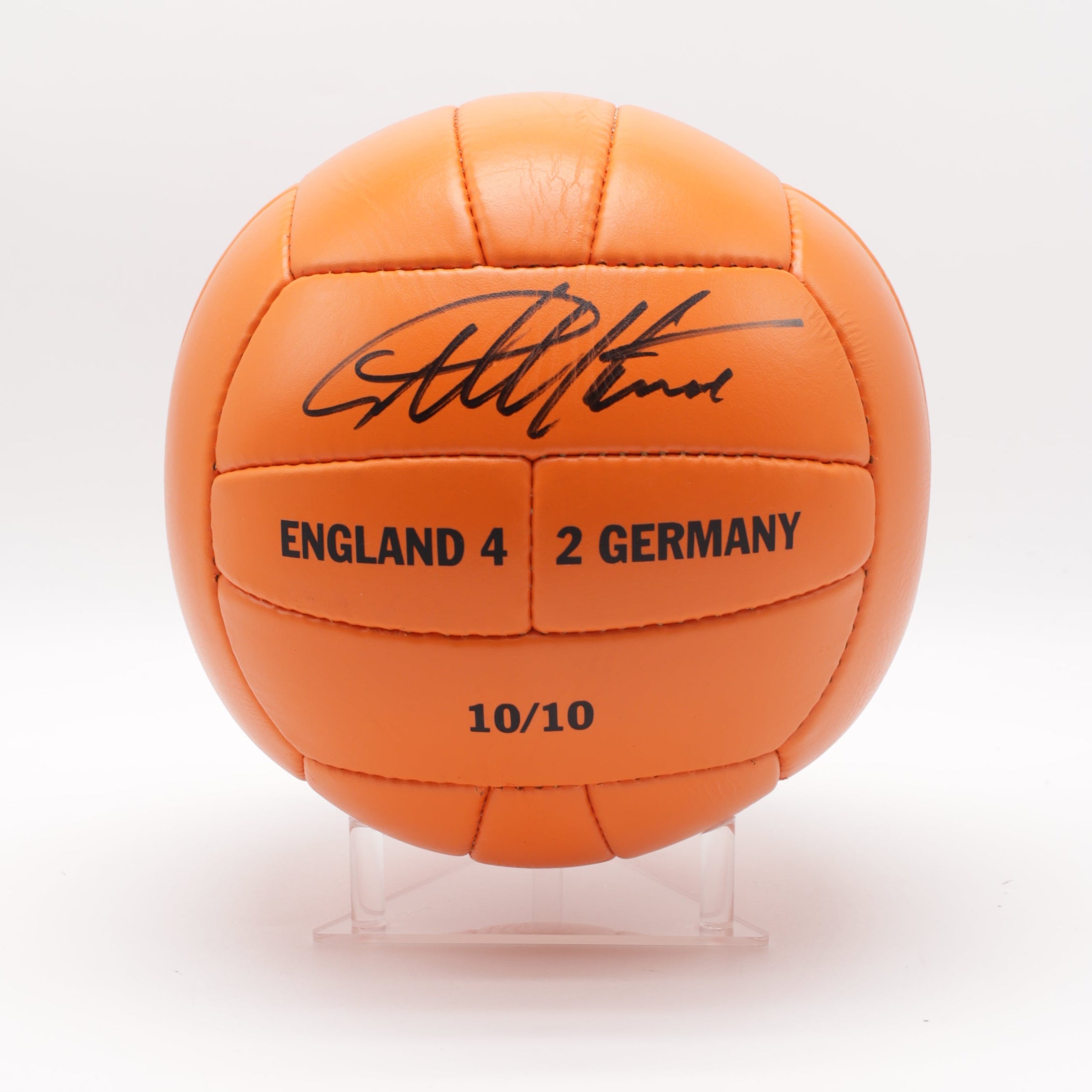 Signed 1966 World Cup Replica Football - Geoff Hurst