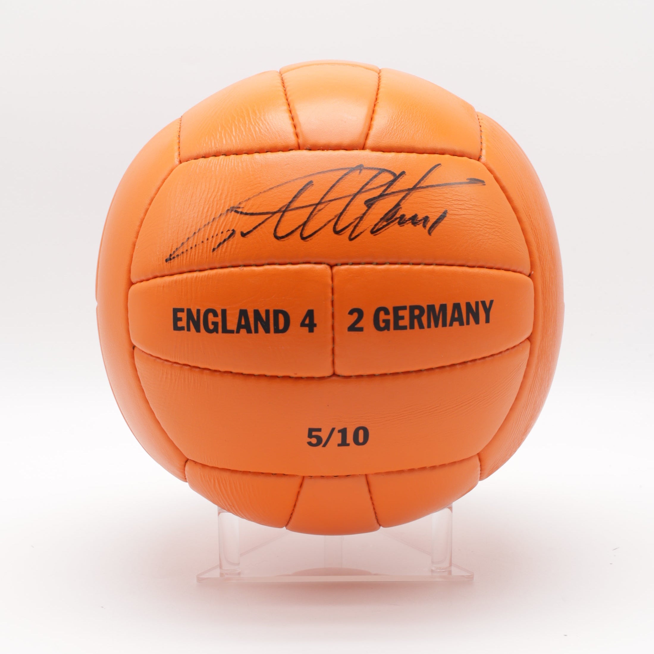 Signed 1966 World Cup Replica Football - Geoff Hurst