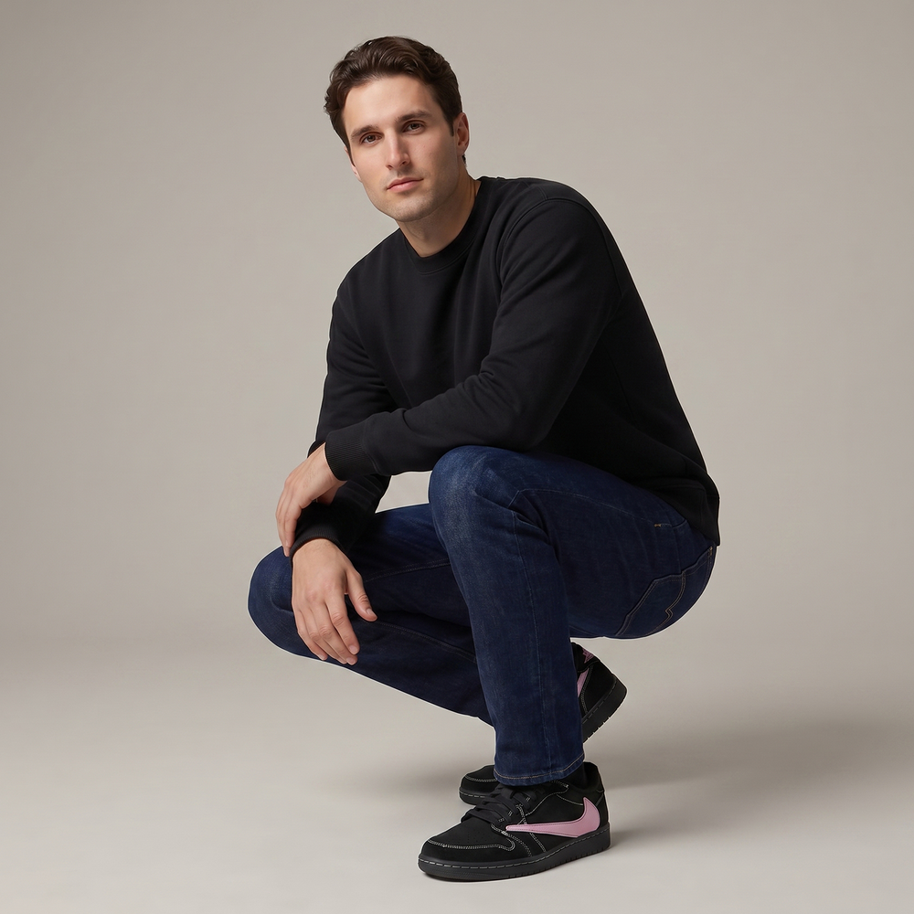 Nike Jordan 1 Retro Low OG x Travis Scott Black Phantom - Pink Touch
