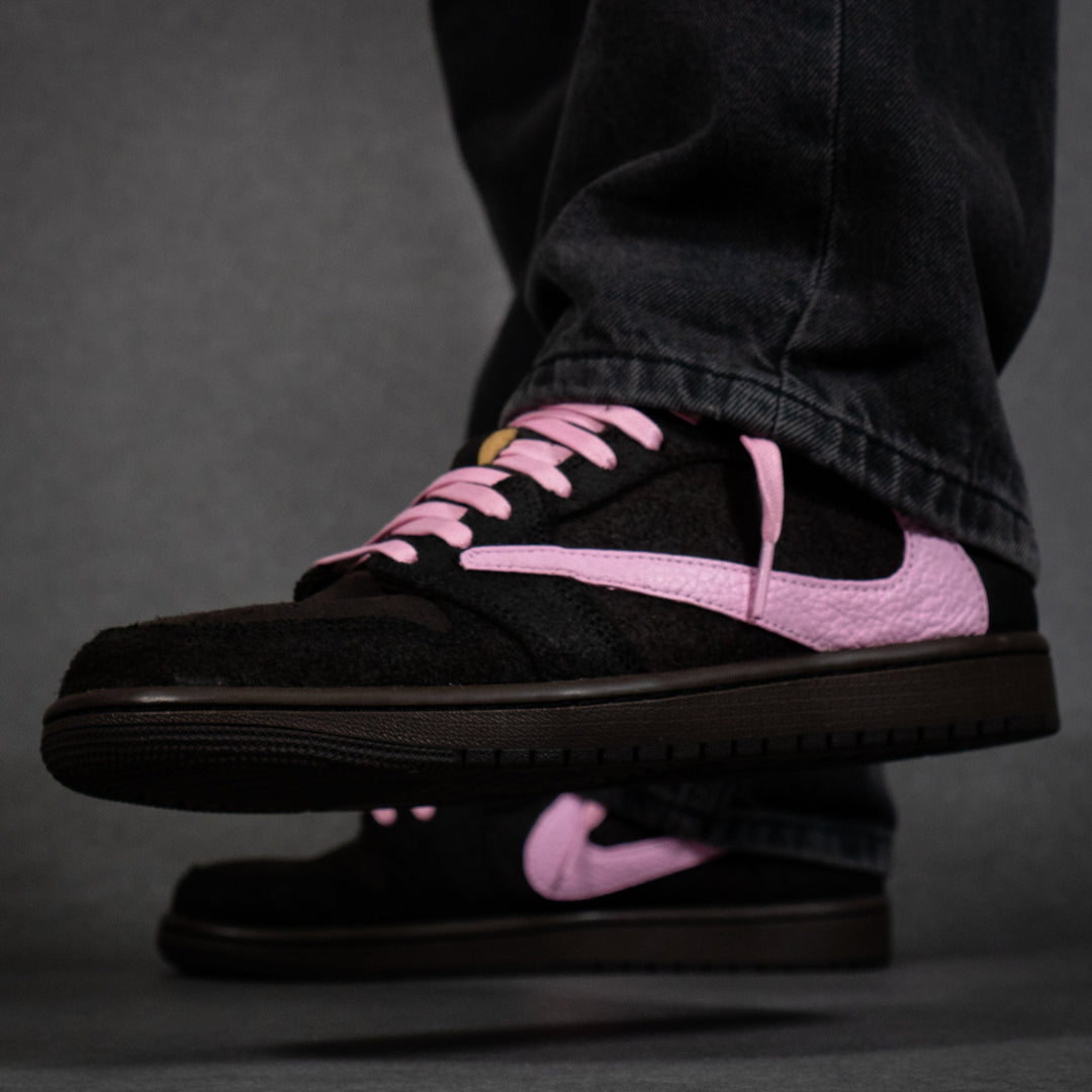 Nike Jordan 1 Retro Low OG x Travis Scott Velvet Brown - Pink Touch