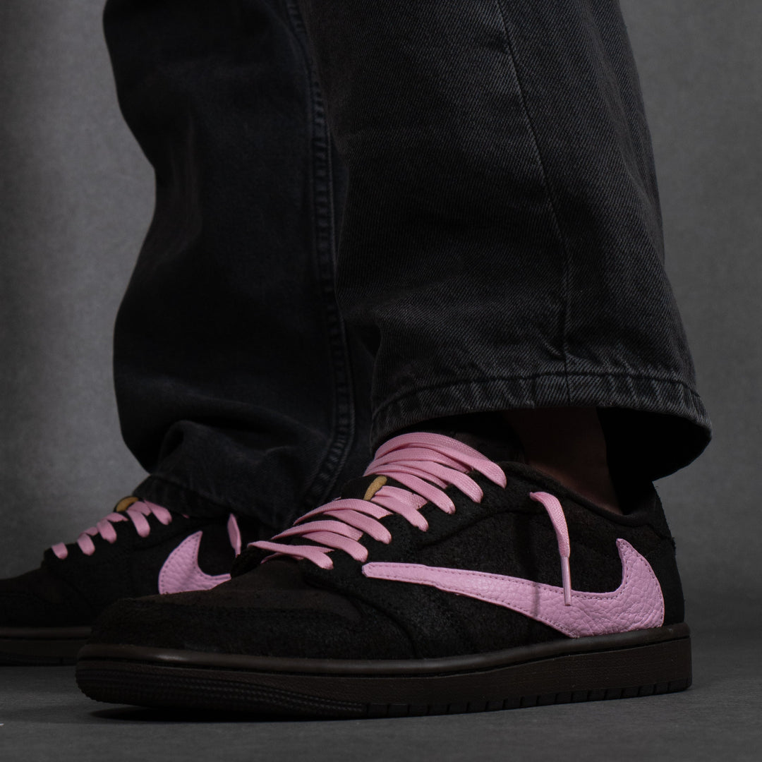 Nike Jordan 1 Retro Low OG x Travis Scott Velvet Brown - Pink Touch